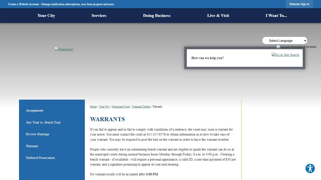 Warrants | Everett, WA - Official Website